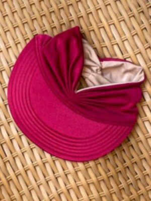 Viseira turbante dupla face com NUDE FPSUV 50+ | Pink
