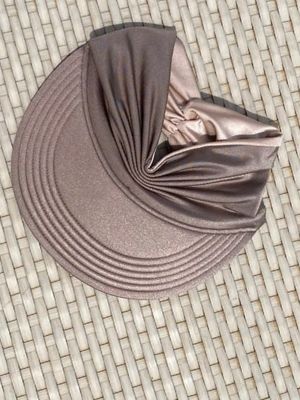 Viseira turbante dupla face com NUDE FPSUV 50+ | Chocolate