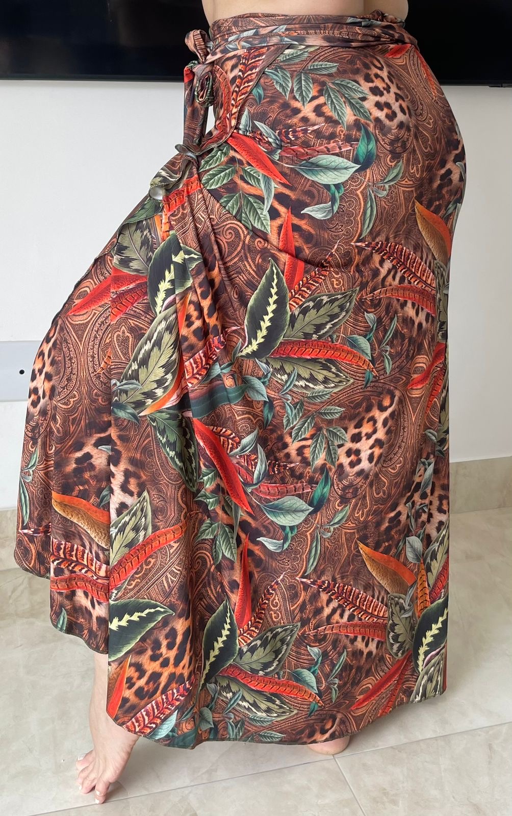 Pareô Onça mix marrom - Imagem 2