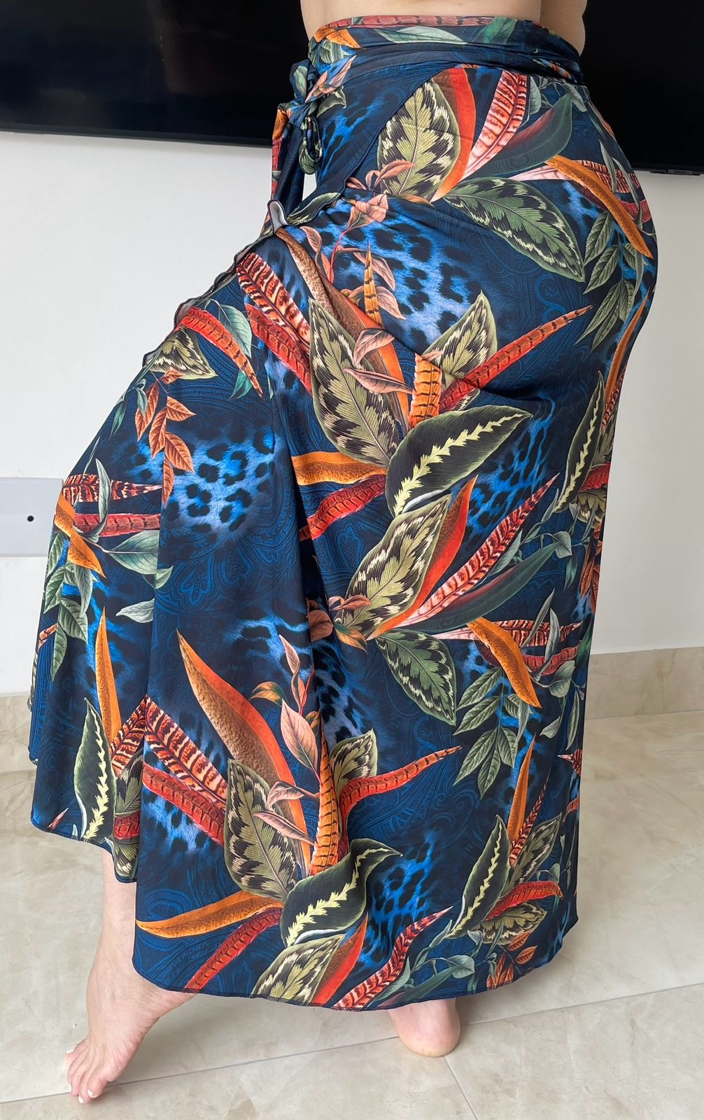 Pareô Onça mix marinho